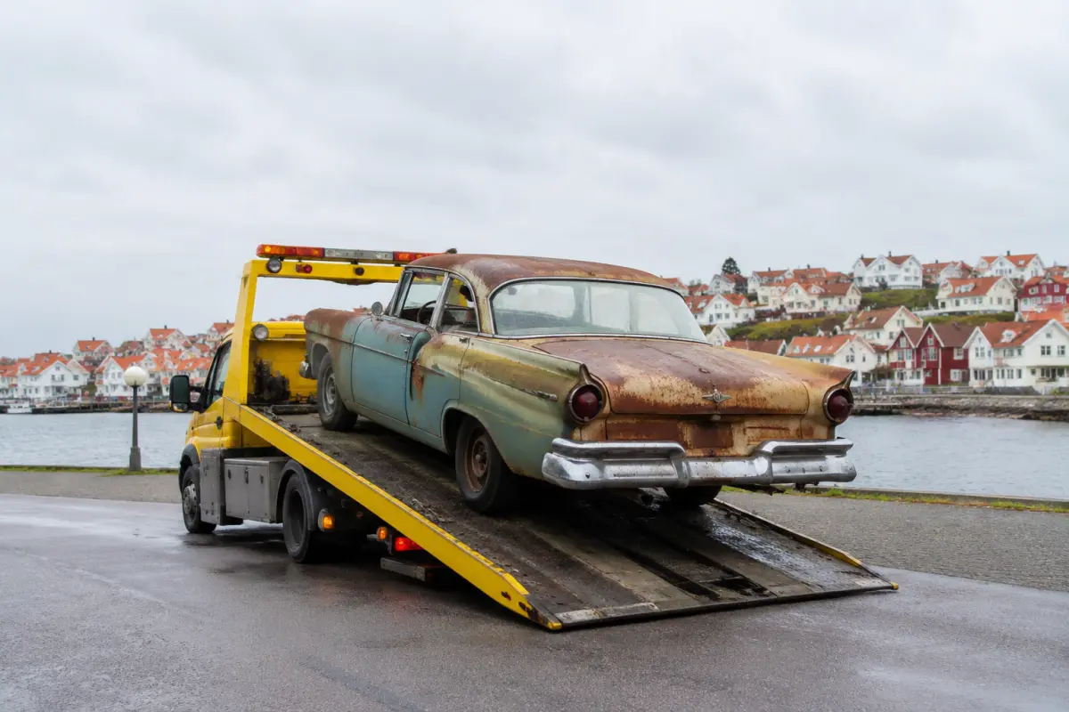 Bilskrotning i Landskrona
