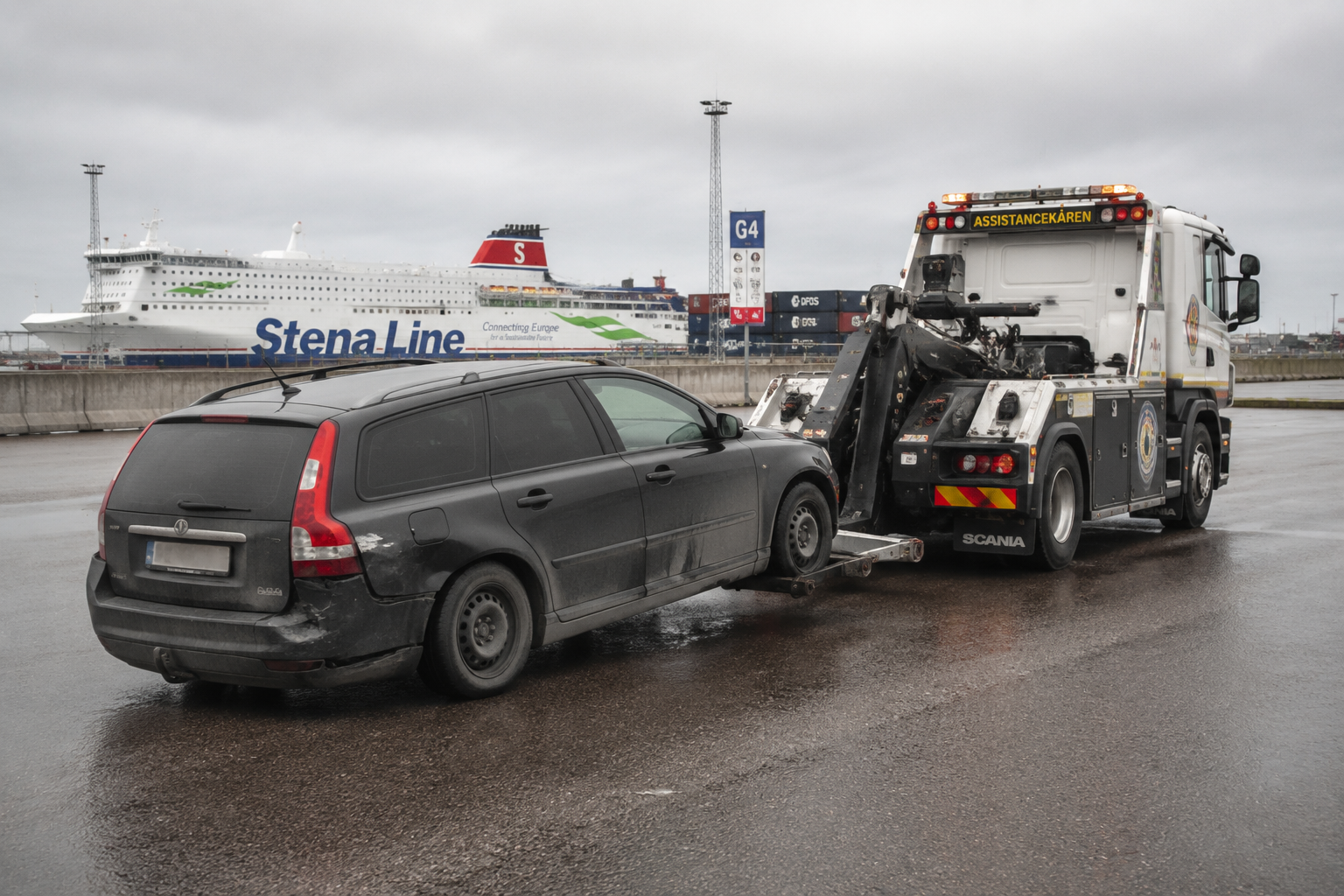 Bilskrotning i Trelleborg